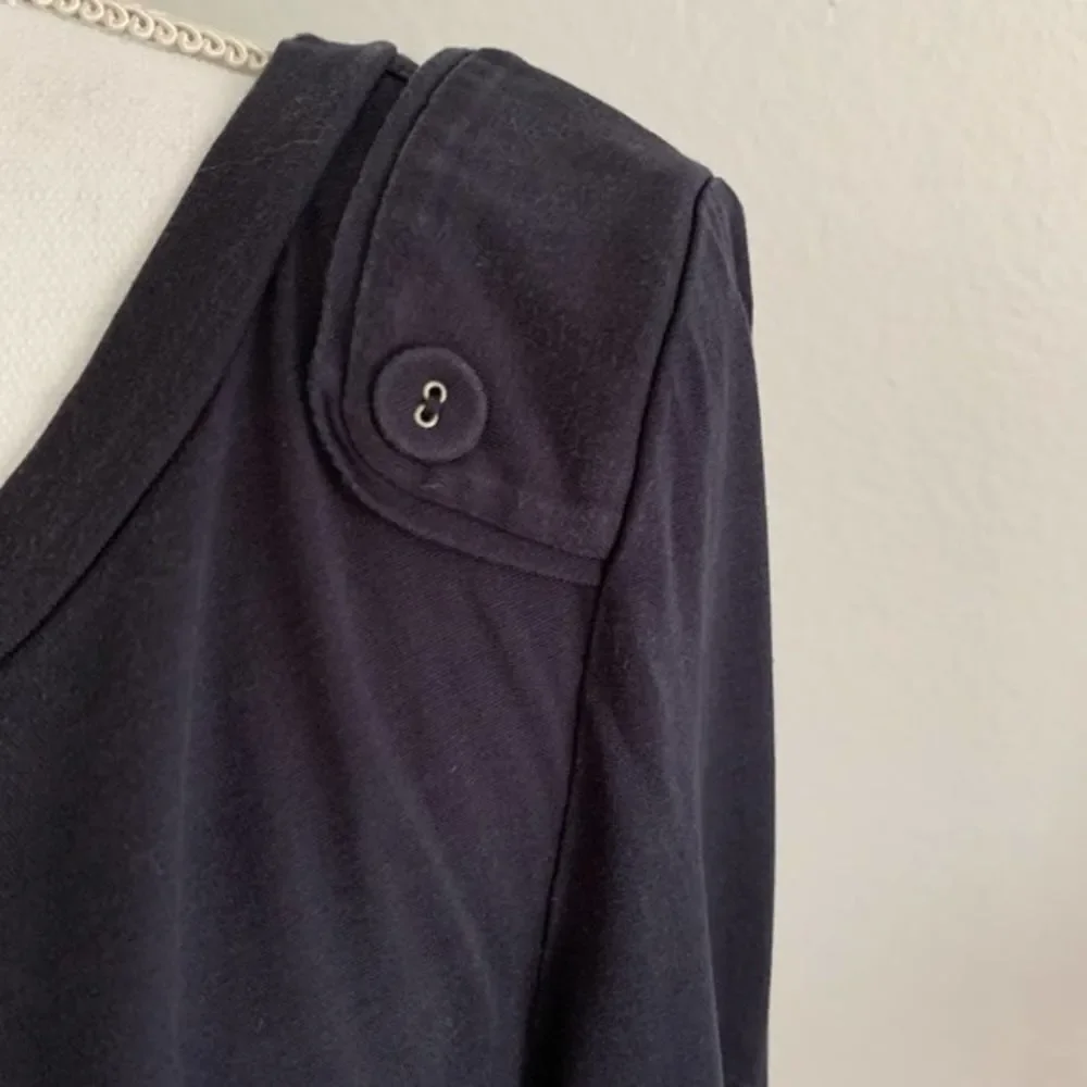 Tory Burch Navy Ashlee 100% Silk Blouse Women’s Medium